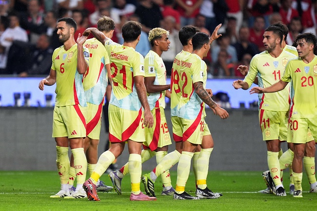 Spanyol Gilas Turki 6 Gol Tanpa Balas